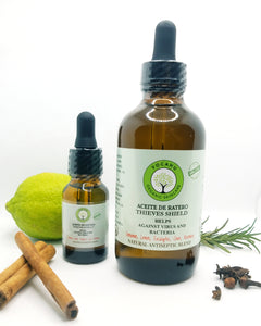 Best new creation! Aceite de Ratero Thieves Shield Natural Antiseptic Blend - Yocahu Organic Skin Care