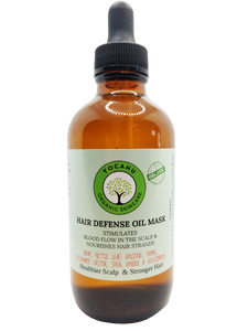 HAIR DEFENSE OIL with 19 hair loving oils/Aceite Anti Caída de cabello - Yocahu Organic Skin Care