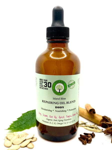 ISLAND BLISS REPAIRING BODY OIL with 40 actives / Aceite Reparador de cuerpo - Yocahu Organic Skin Care