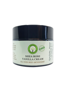 SHEA ROSE VANILLA CREAM All Over Body Antioxidant Delight/antioxidante 2 oz - Yocahu Organic Skin Care