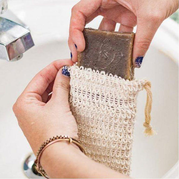 Sisal Natural fiber exfoliating soap bag - Yocahu Organic Skin Care